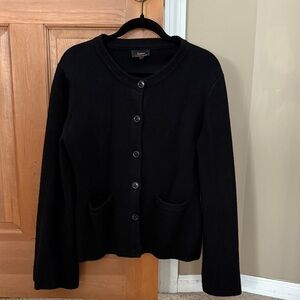 Quince 100% Cashmere Black Structured Cardigan - NWOT Large